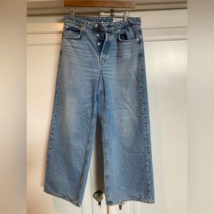 rag & bone Light Blue Wide Leg Jeans 29